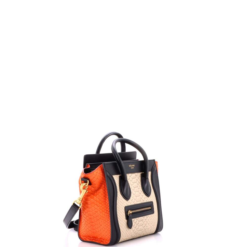 Celine Tricolor Luggage Bag Python And #258974C17B - Picture 2 of 8